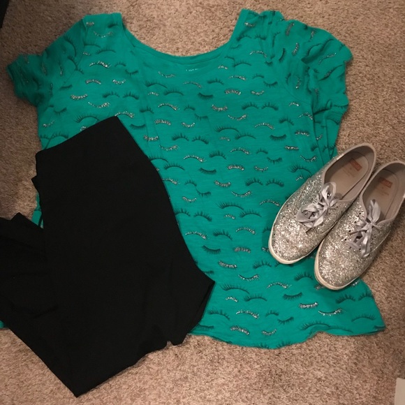 Lane Bryant Tops - Lane Bryant Eyelash T-Shirt 26/28